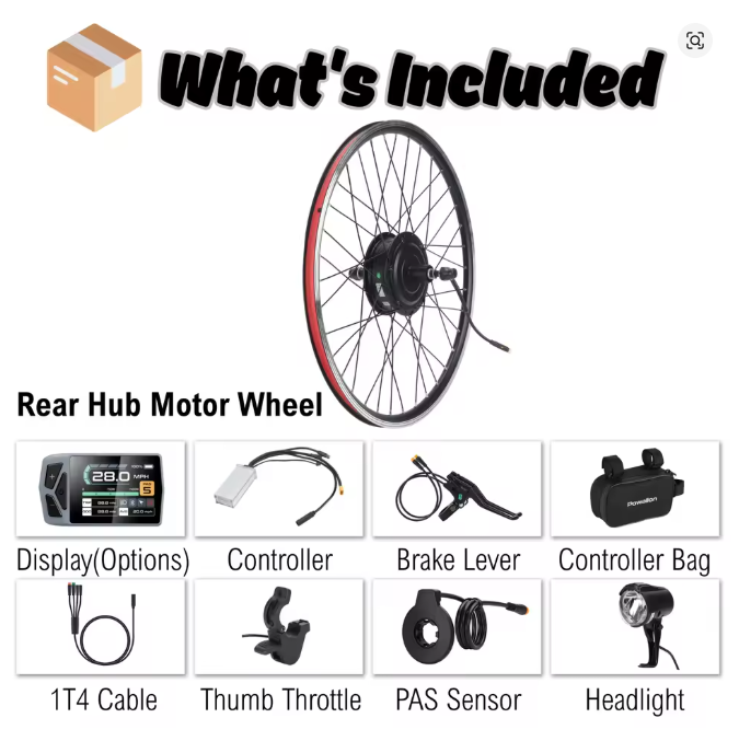 48v 500W Bicycle Conversion (Wheel Hub Motor + Controller)
