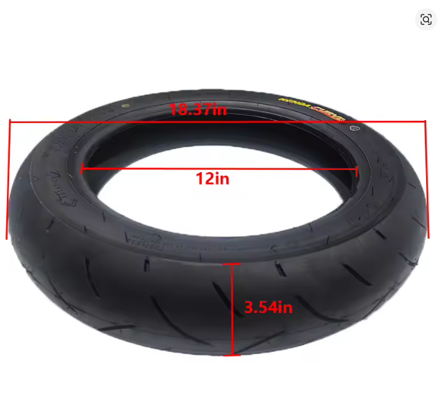 12 inch Supermoto Tire For Yozma, Tuttio, or pit e-bikes