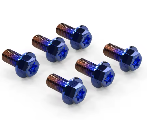 6 Titanium Allow Brake Bolts (M5*10) For Surrons, Erides, Talarias, Etc...